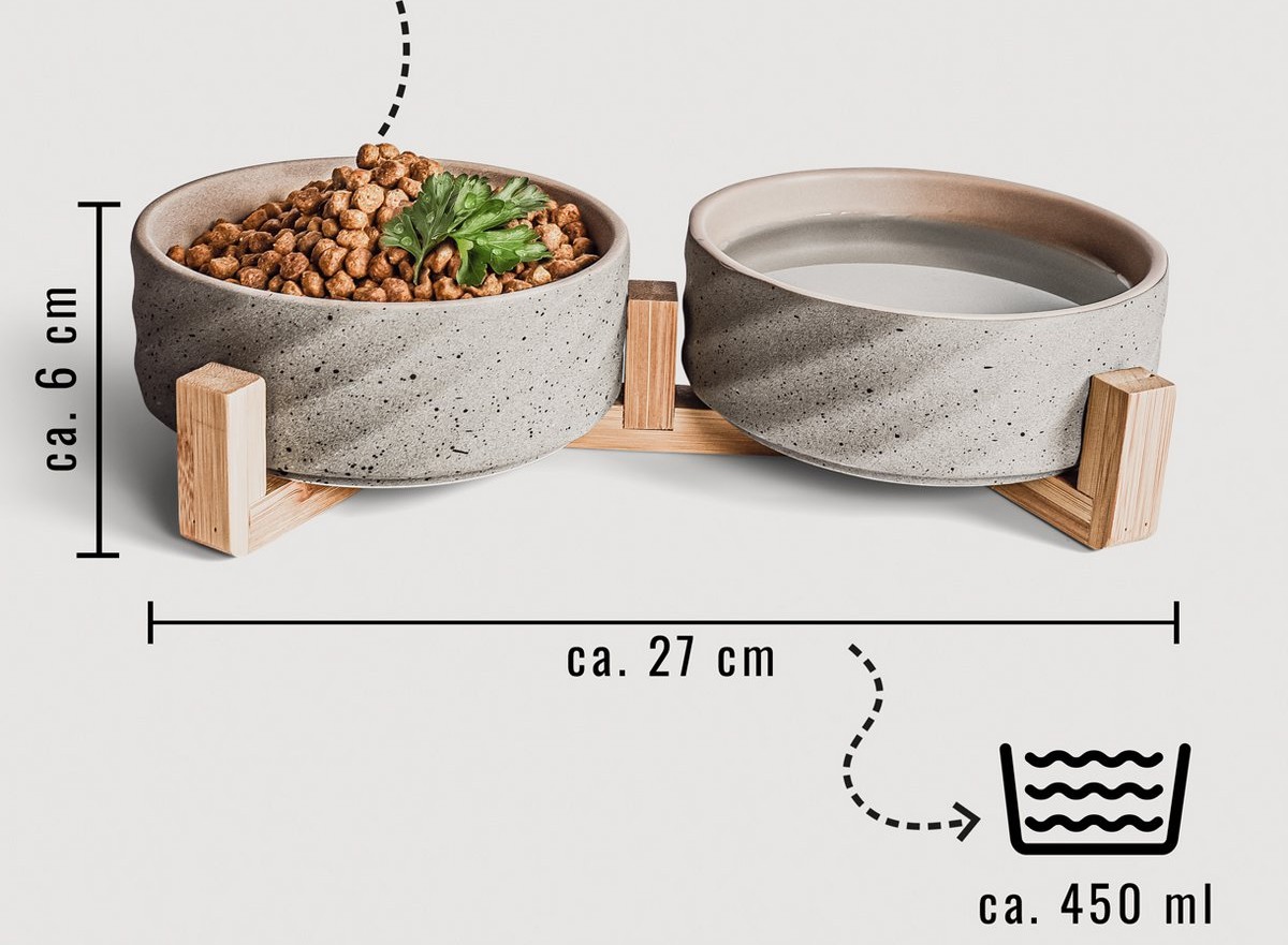 Keramische set eetkommen - Afbeelding 2